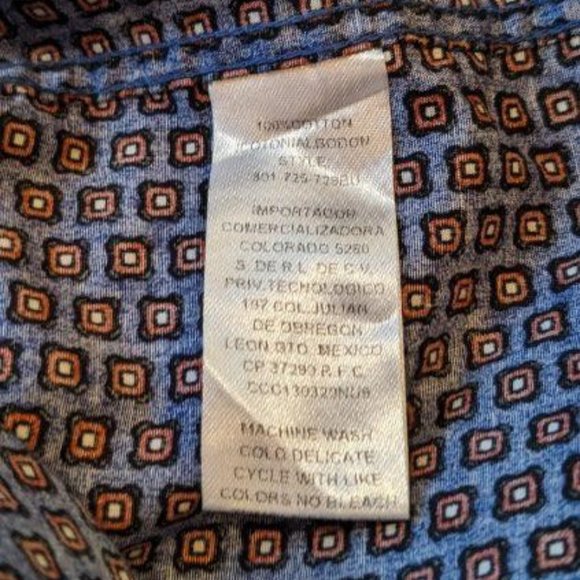 Like New Men's Western Roper Amarillo Copper Creek Foulard Pearl Snap Shirt - Picture 10 of 16